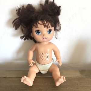 Baby Alive With Diaper Twinkle Brown Hair Blue Eyes 2015 Hasbro 12 Inch B6091